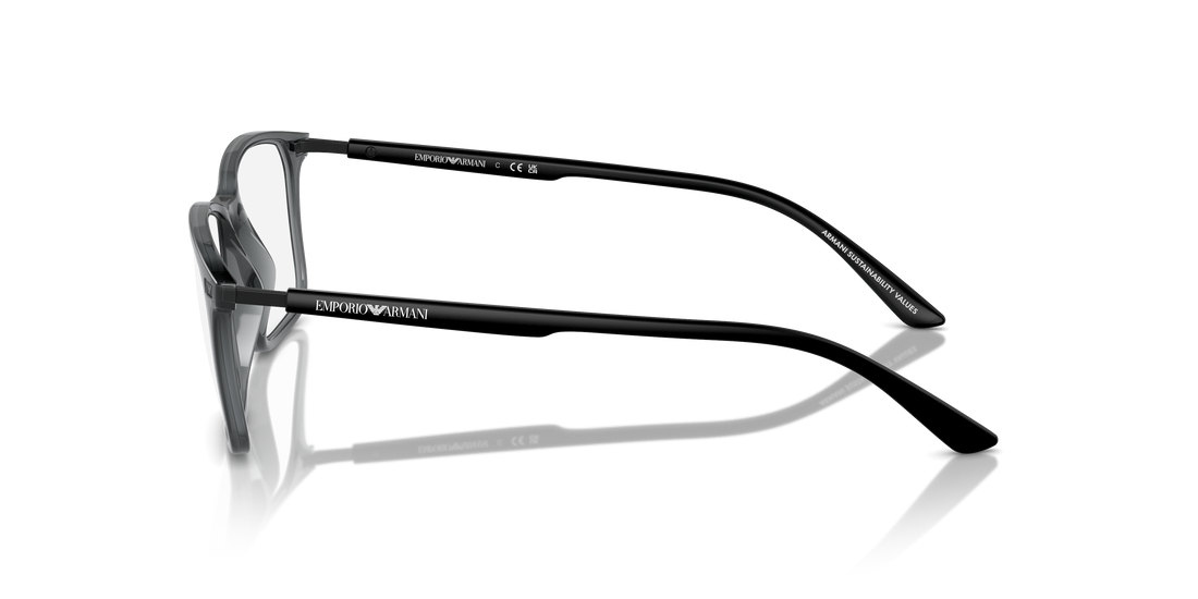 Brillen emporio armani ea3237 6106 transparente rectangular masculino größe 55mm - Detailansicht