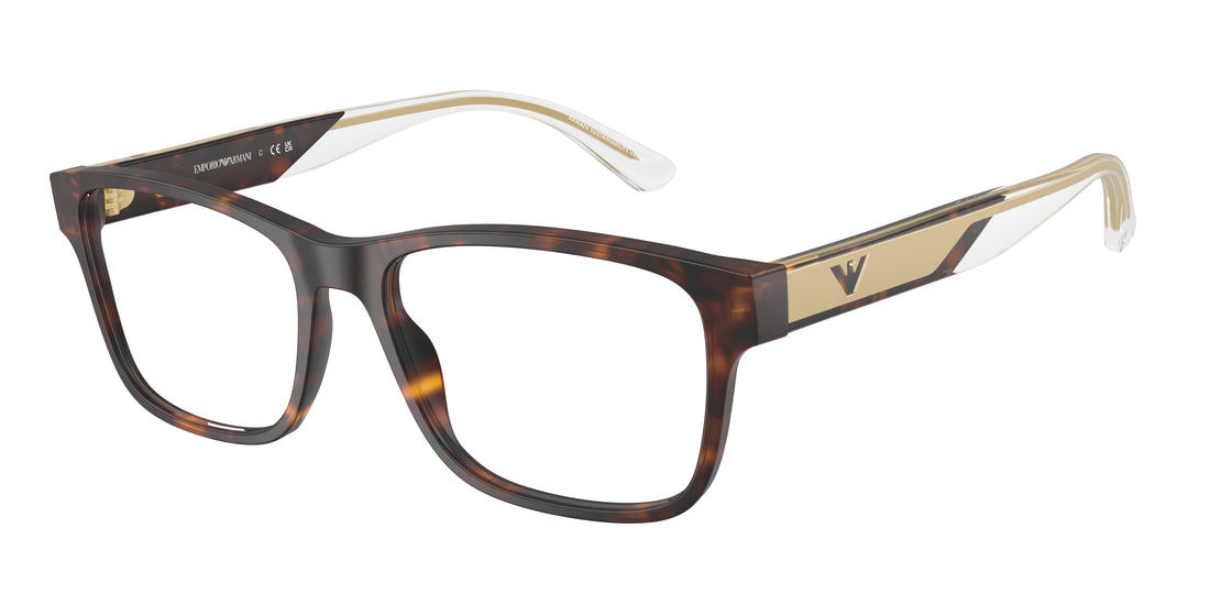Brillen emporio armani ea3239 5002 havana rectangular masculino größe 55mm - Hauptansicht