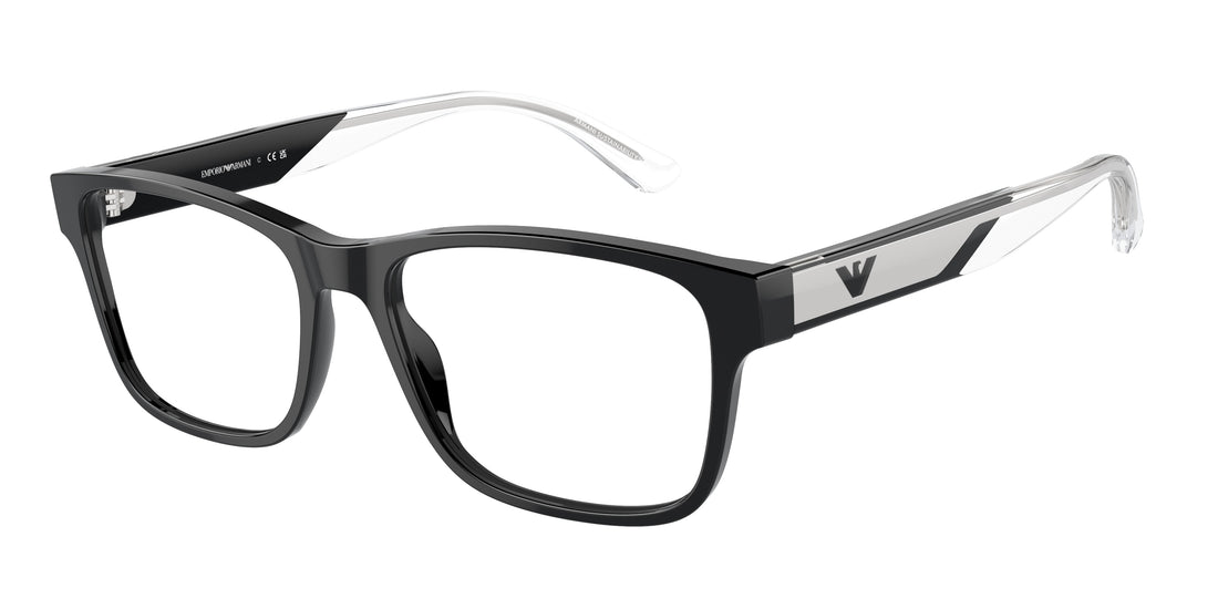 Brillen emporio armani ea3239 5017 negro rectangular masculino größe 55mm - Hauptansicht