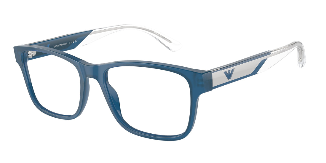 Brillen emporio armani ea3239 6092 azul rectangular masculino größe 53mm - Hauptansicht