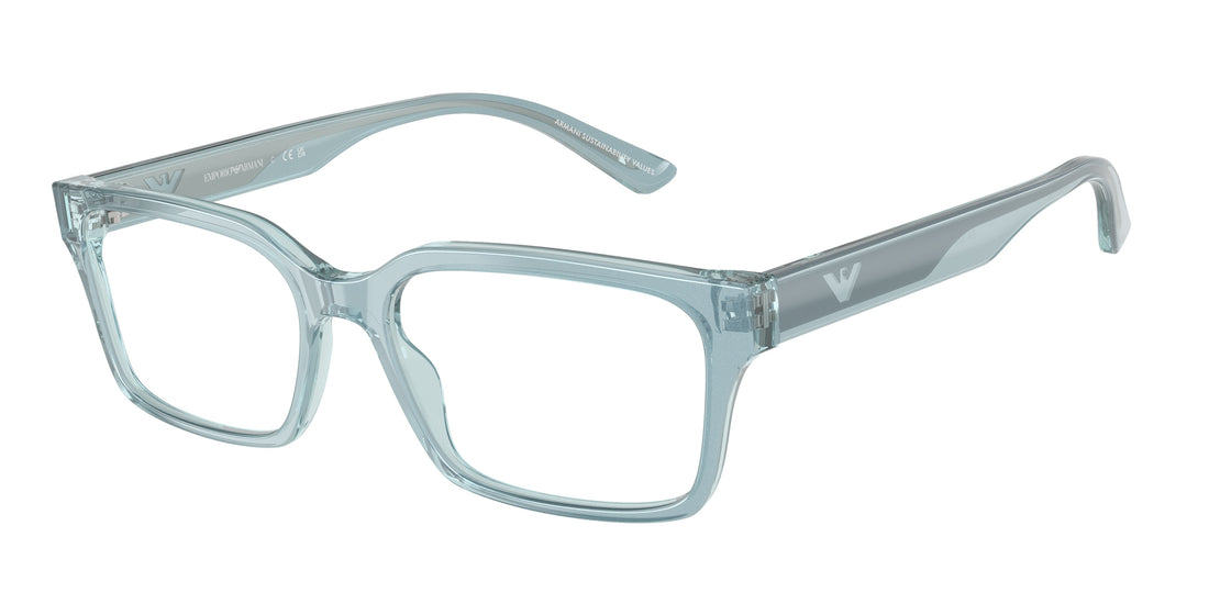 Brillen emporio armani ea3244 6178 azul claro rectangular masculino größe 53mm - Hauptansicht