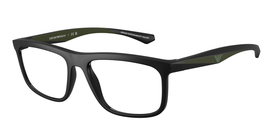 Brillen emporio armani ea3246 5001 negro square masculino größe 53mm - Hauptansicht