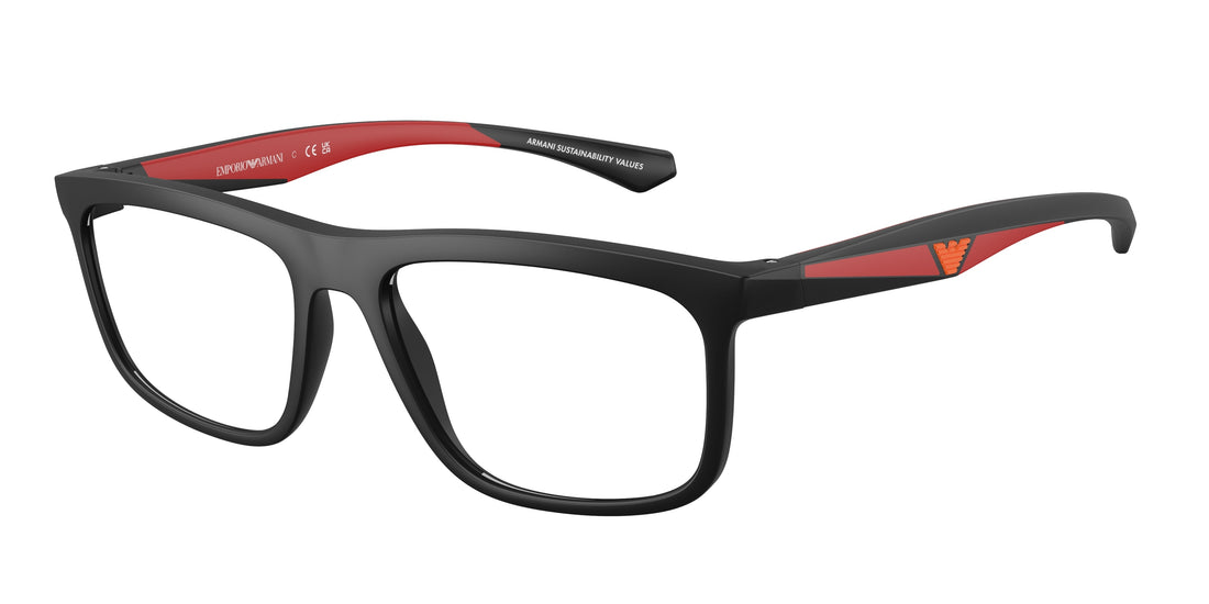 Brillen emporio armani ea3246 5009 negro square masculino größe 55mm - Hauptansicht