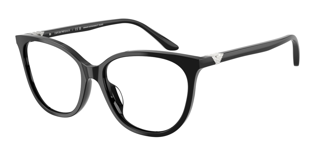Brillen emporio armani ea3249u 5017 negro cat eye femenino größe 55mm - Hauptansicht