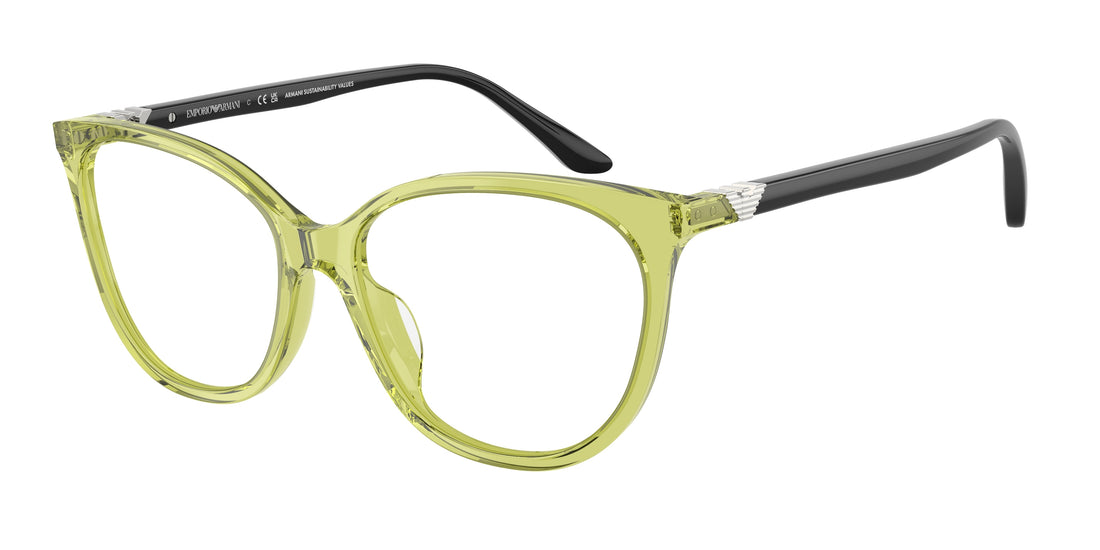 Brillen emporio armani ea3249u 6199 verde cat eye femenino größe 53mm - Hauptansicht