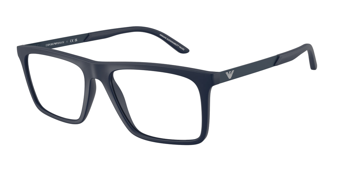 Brillen emporio armani ea3253 6244 azul square masculino größe 55mm - Hauptansicht