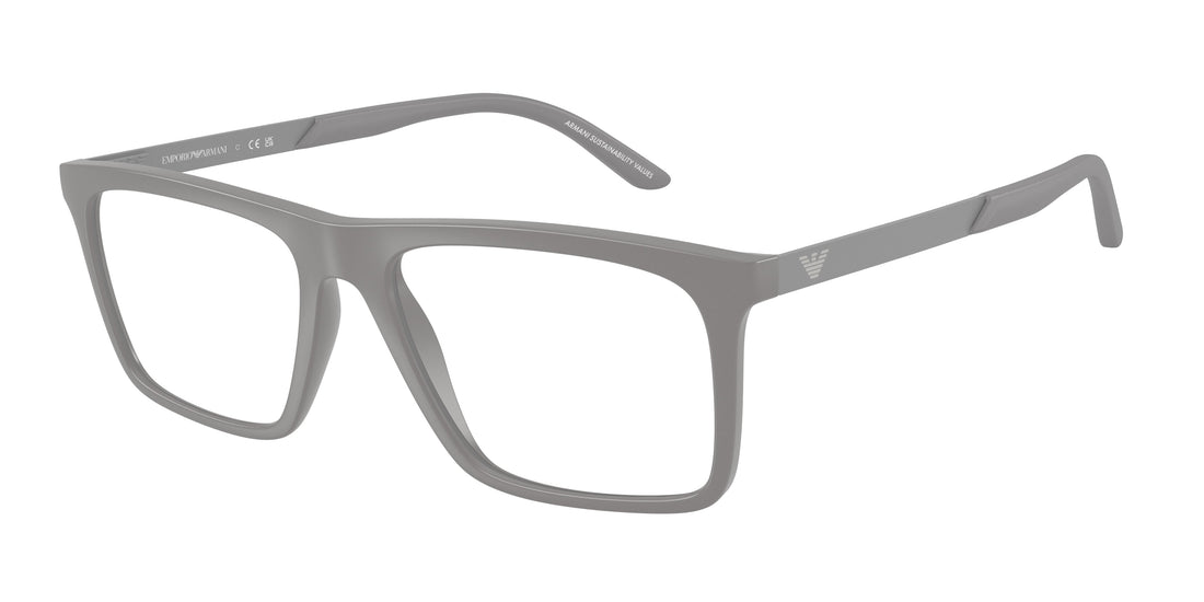 Brillen emporio armani ea3253 6245 gris square masculino größe 55mm - Hauptansicht