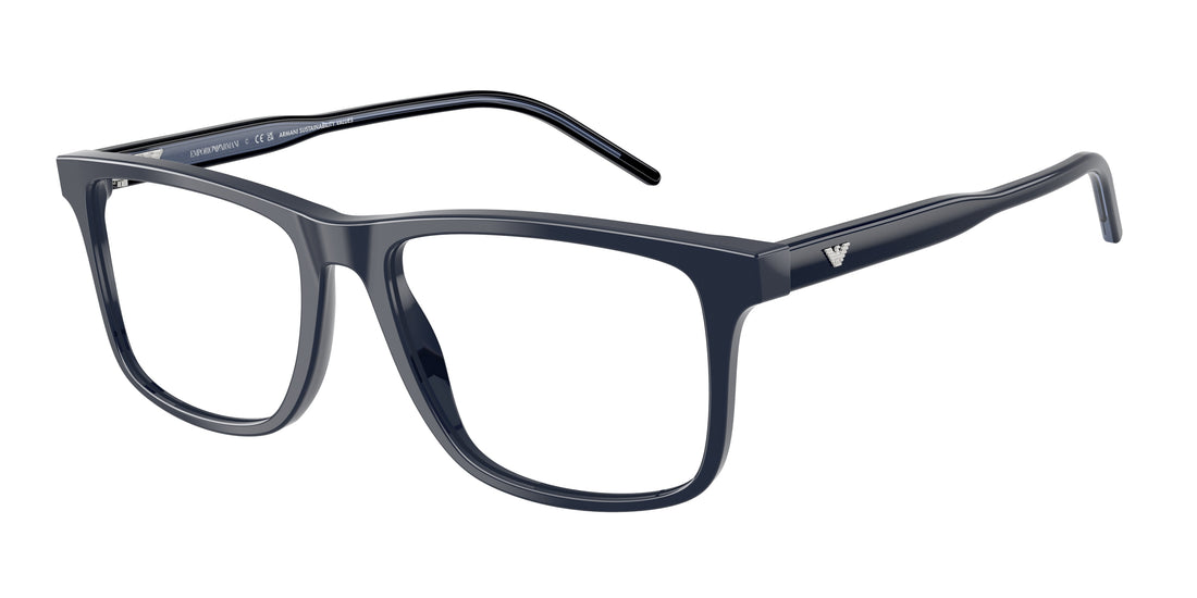 Gafas graduadas emporio armani ea3257 6256 azul square masculino talla 55mm - Vista principal