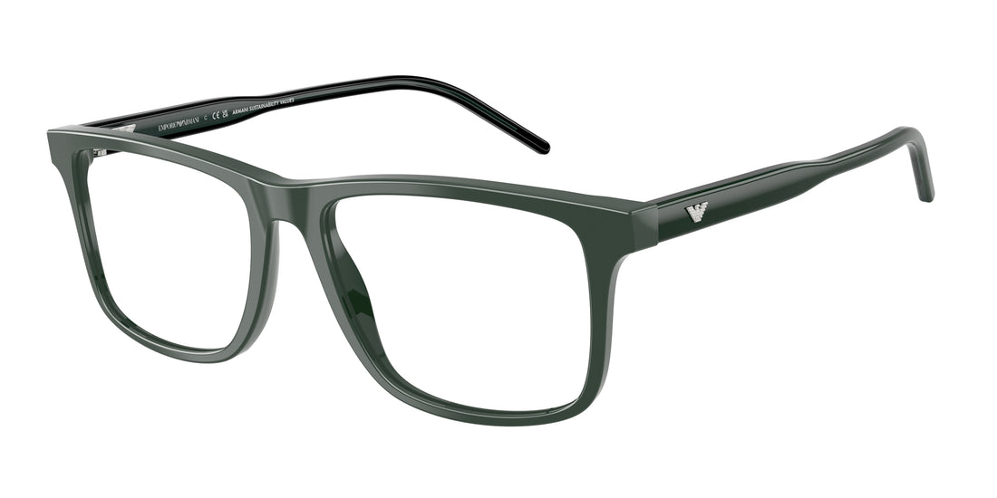 Gafas graduadas emporio armani ea3257 6257 verde square masculino talla 53mm - Vista principal