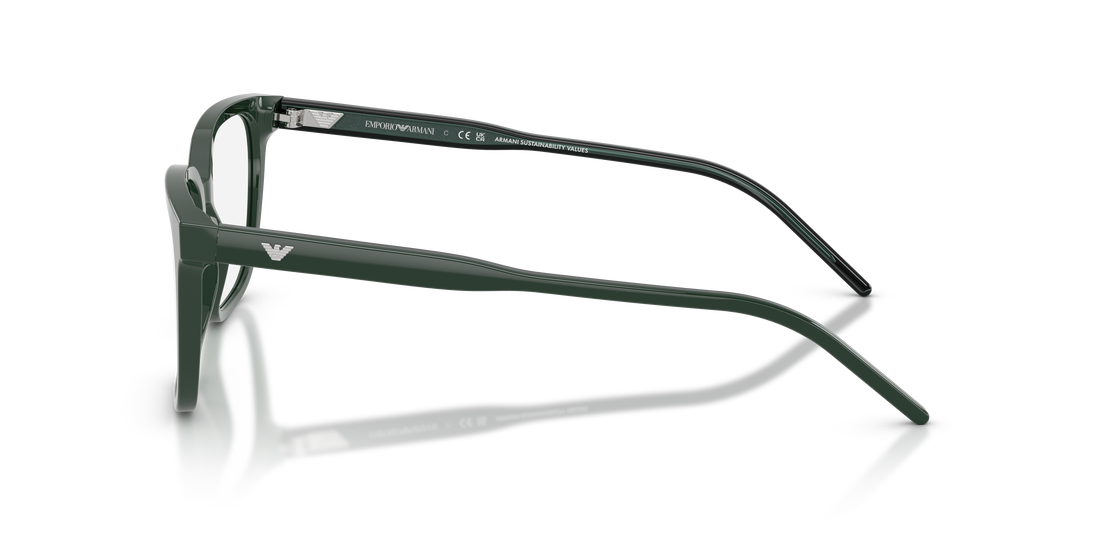 Brillen emporio armani ea3258 6257 verde square masculino größe 52mm - Detailansicht