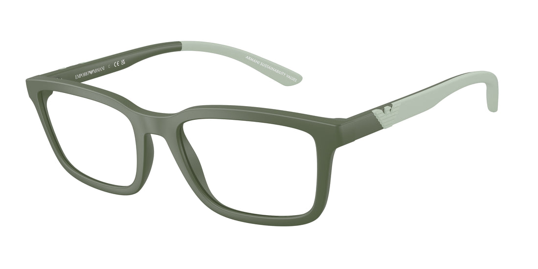 Brillen emporio armani ea3259 6259 verde rectangular masculino größe 56mm - Hauptansicht