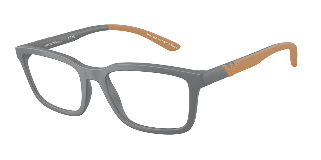 Brillen emporio armani ea3259 6261 gris rectangular masculino größe 54mm - Hauptansicht