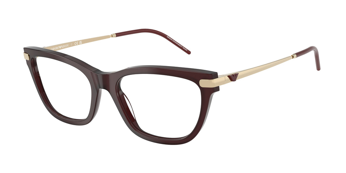 Gafas graduadas emporio armani ea3262 6265 burdeos cat eye femenino talla 52mm - Vista principal