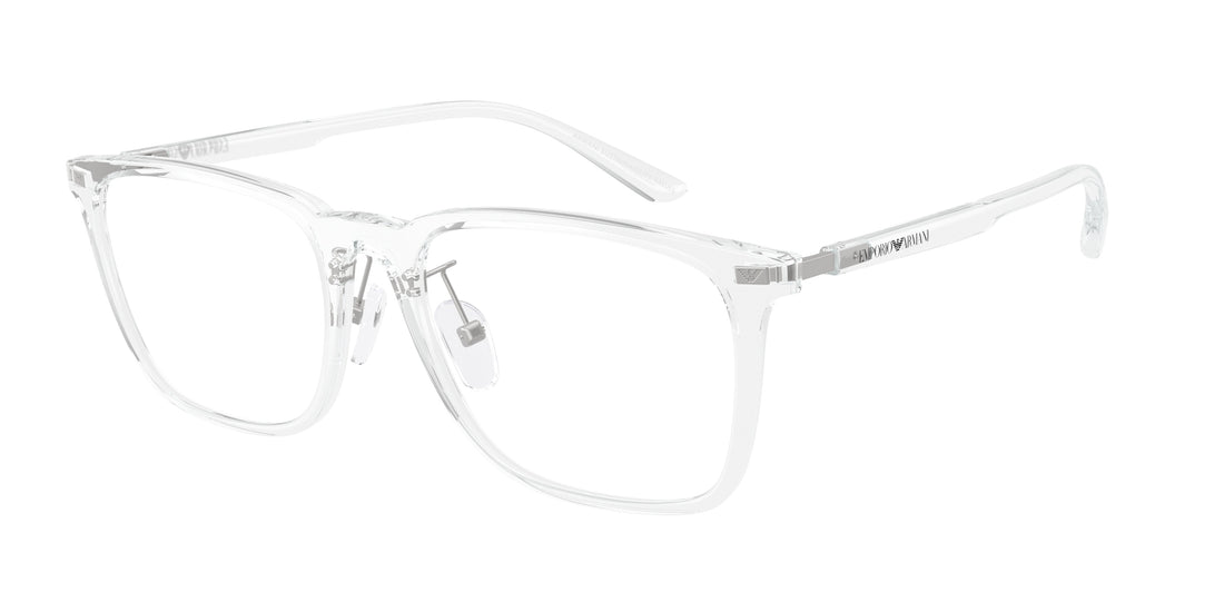 Óculos graduados emporio armani ea3263d 6344 transparente pillow unisex tamanho 55mm - Vista principal