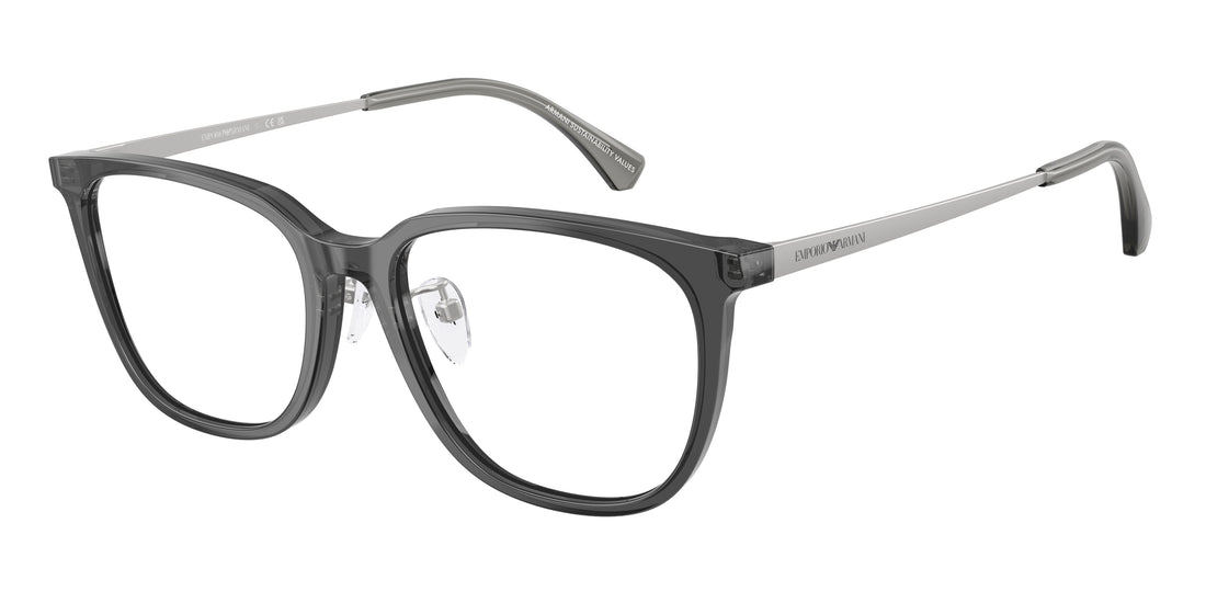 Óculos graduados emporio armani ea3284d 5029 gris irregular masculino tamanho 54mm - Vista principal