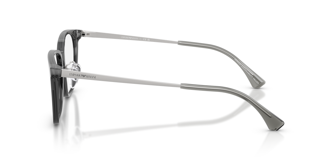 Óculos graduados emporio armani ea3284d 5029 gris irregular masculino tamanho 54mm - Vista de detalhe