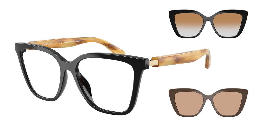 Gafas de sol emporio armani ea4254u 62691w negro cat eye femenino talla 54mm - Vista principal