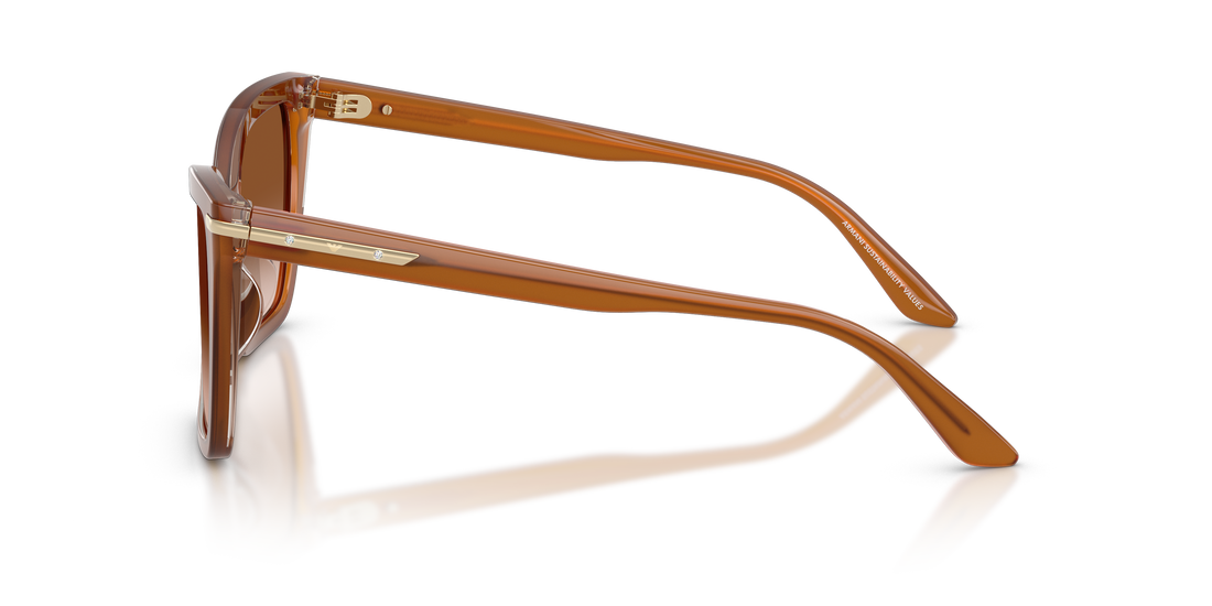 Óculos de sol emporio armani ea4273bu 637613 marron square femenino tamanho 53mm - Vista de detalhe