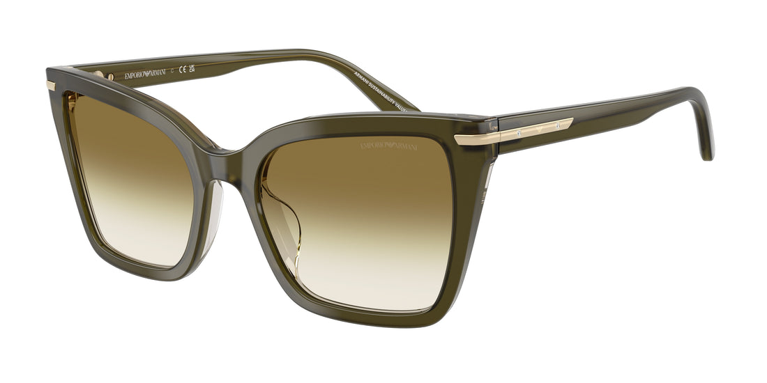 Óculos de sol emporio armani ea4273bu 63788e verde square femenino tamanho 53mm - Vista principal