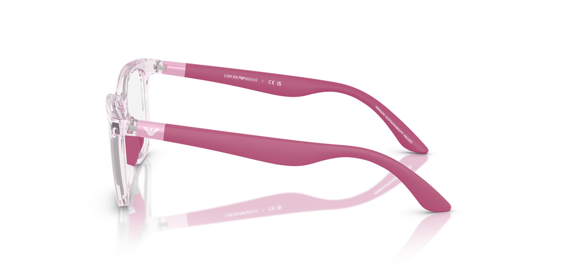 Brillen emporio armani ek3006 6139 rosa pillow infantil größe 49mm - Detailansicht