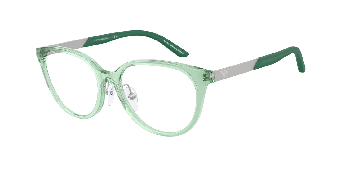 Brillen emporio armani ek3010 6281 verde cat eye infantil größe 46mm - Hauptansicht