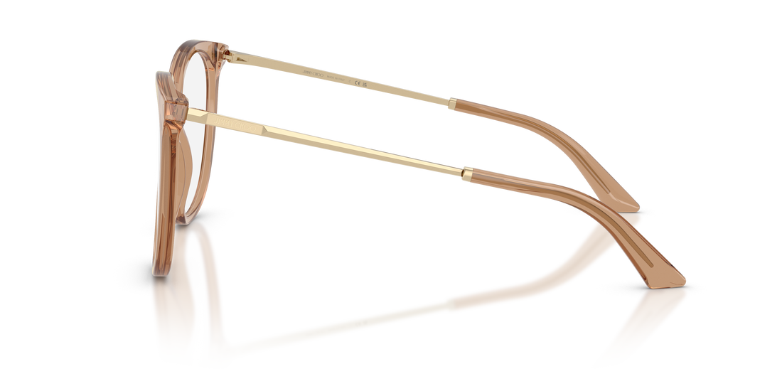 Óculos graduados jimmy choo jc3060 5076 marron pantos femenino tamanho 53mm - Vista de detalhe