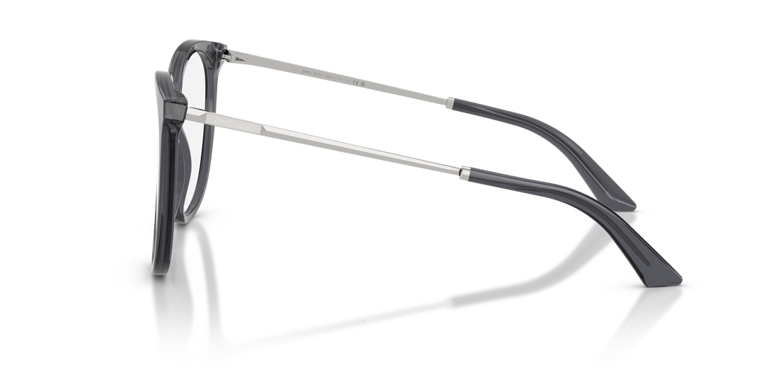 Óculos graduados jimmy choo jc3060 5106 gris pantos femenino tamanho 55mm - Vista de detalhe