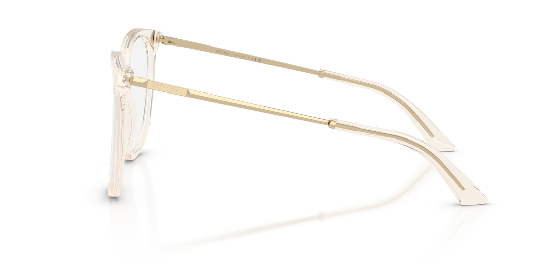 Óculos graduados jimmy choo jc3060 5107 marron pantos femenino tamanho 55mm - Vista de detalhe
