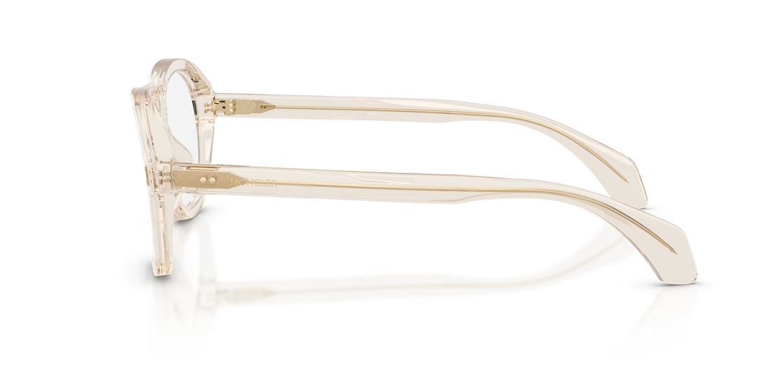 Óculos graduados moncler me2025u 3003 blanco pillow unisex tamanho 55mm - Vista de detalhe