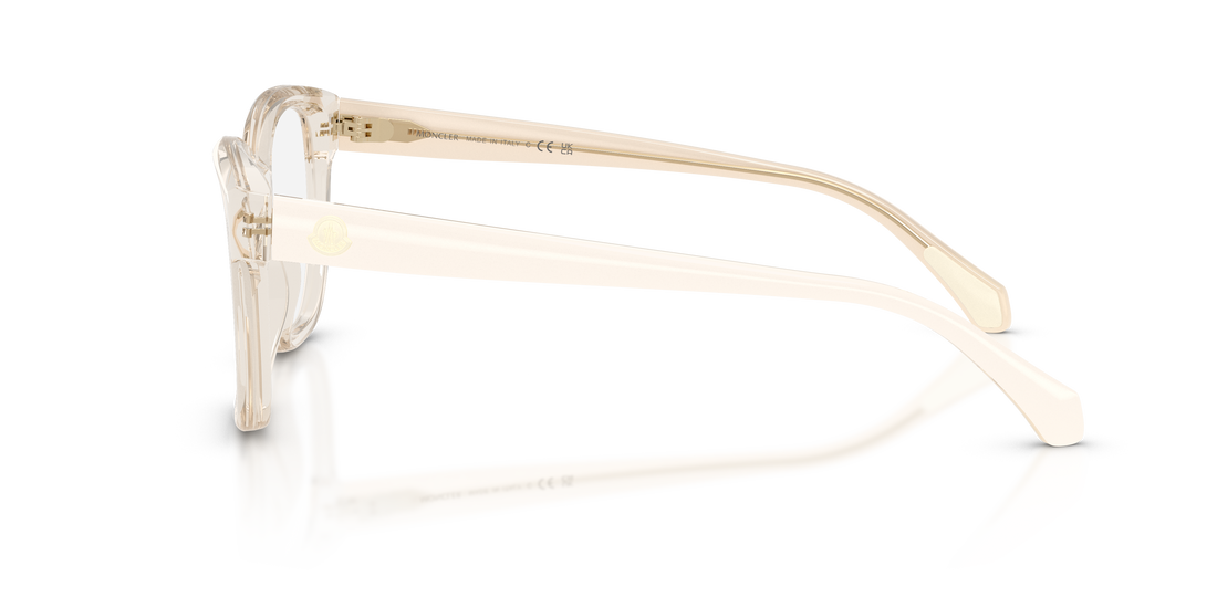 Óculos graduados moncler me2028 3003 blanco pillow femenino tamanho 53mm - Vista de detalhe