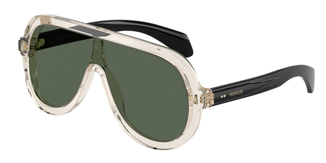 Lunettes de soleil moncler me6021u sunsette 300371 blanco pilot unisex taille 30mm - Vue principale