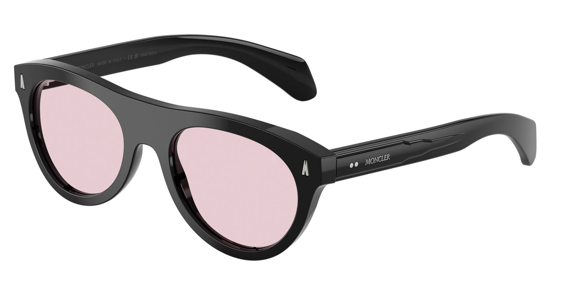 Óculos de sol moncler me6022u splash 3001p5 negro oval unisex tamanho 53mm - Vista principal