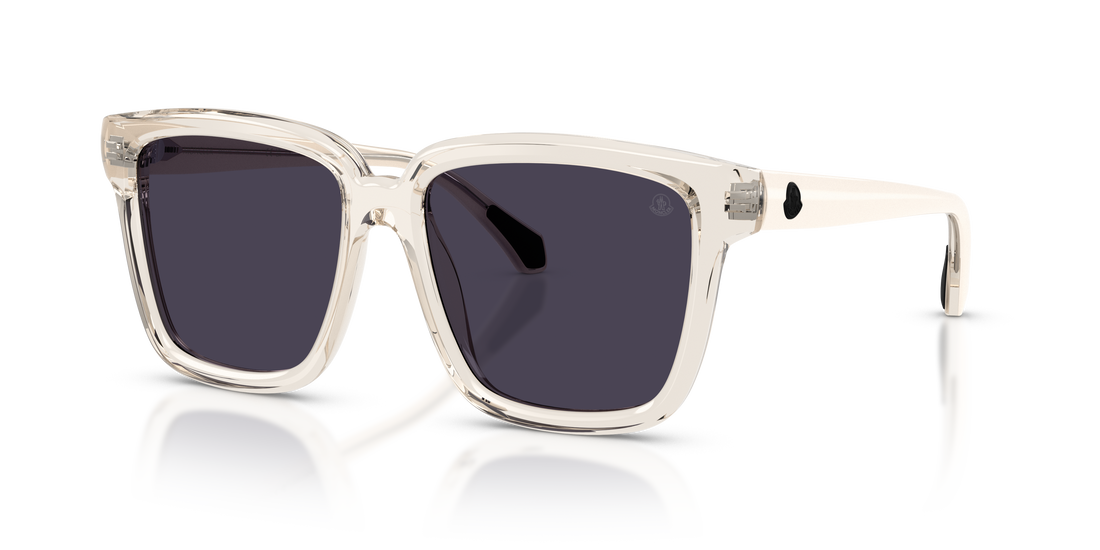 Óculos de sol moncler me6026 clasico 3003m3 blanco pillow unisex tamanho 54mm - Vista de detalhe
