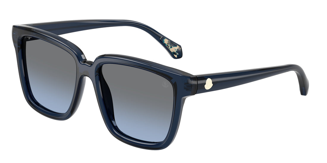 Óculos de sol moncler me6026 clasico 30478f azul pillow unisex tamanho 54mm - Vista principal