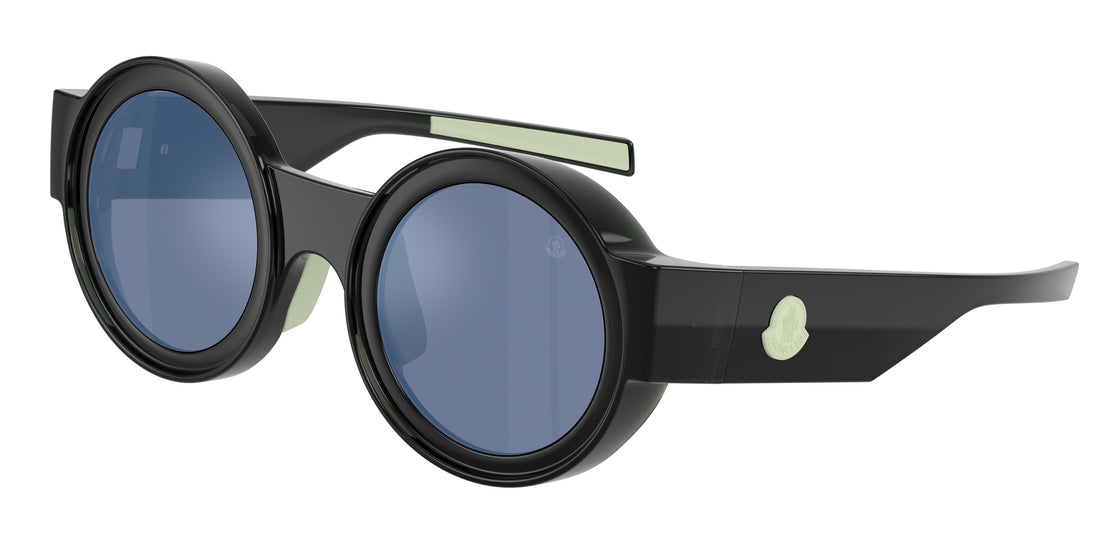 Óculos de sol moncler me8020u modus 50391u verde oval unisex tamanho 49mm - Vista principal