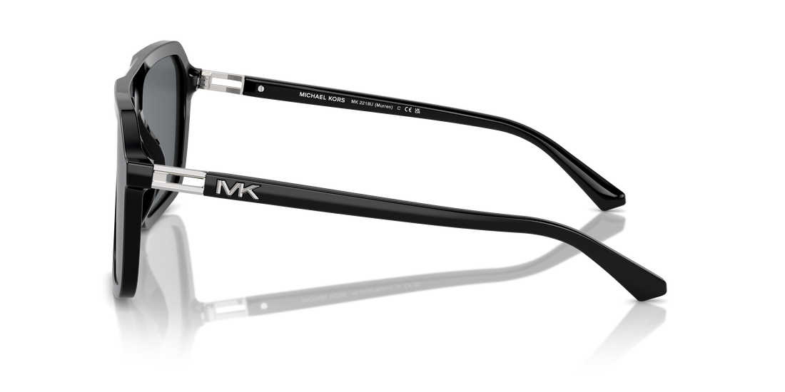 Occhiali da sole michael kors mk2218u murren 300587 negro square masculino taglia 58mm - Vista dettagliata