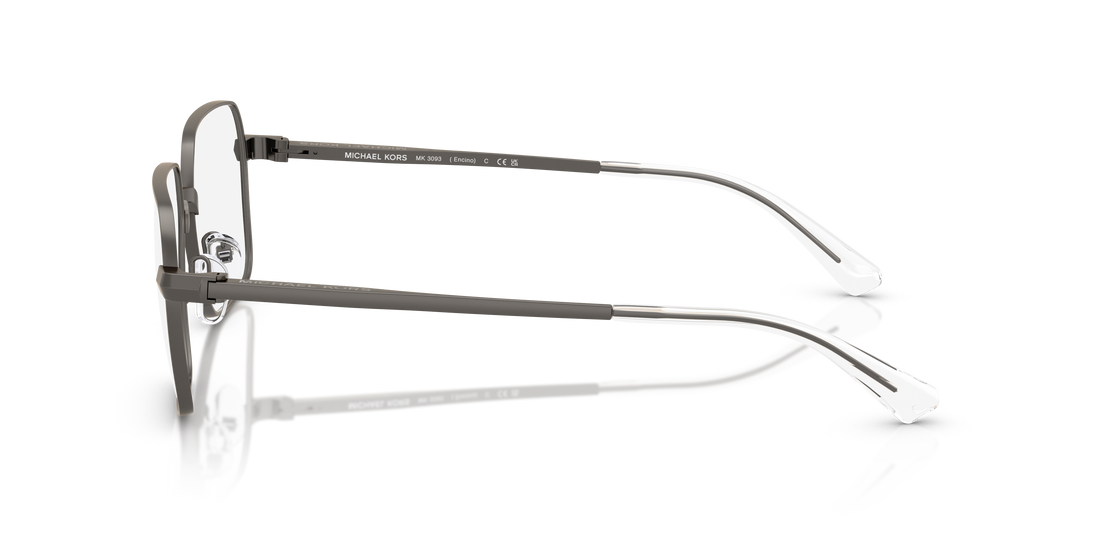 Lunettes de vue michael kors mk3093 encino 1002 gris square masculino taille 57mm - Vue détaillée