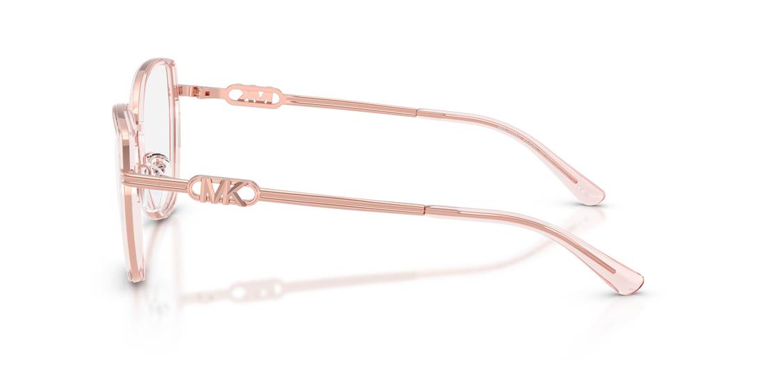 Prescription glasses michael kors mk3101 kiawah 3101 rosa round femenino size 53mm - Detailed view