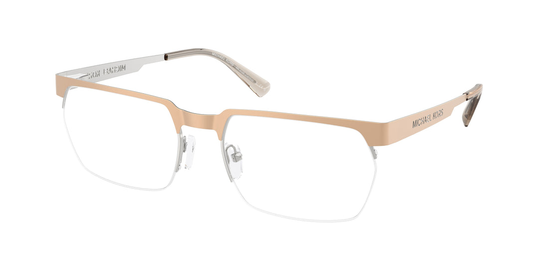 Prescription glasses michael kors mk3106 zambia 1014 dorado rectangular masculino size 58mm - Main view