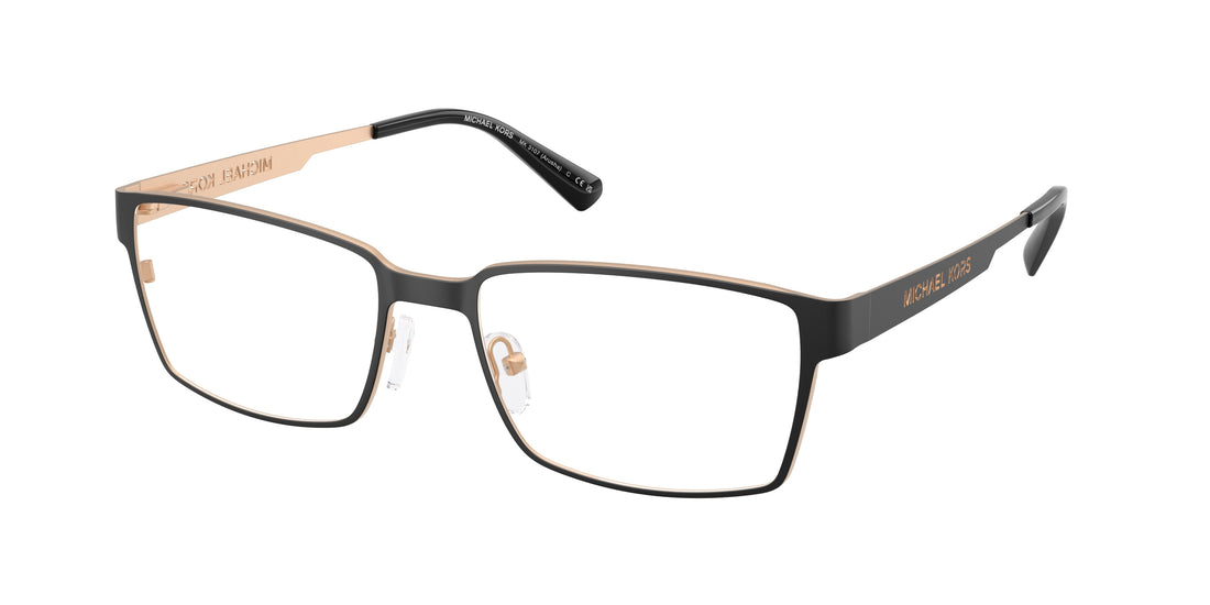 Prescription glasses michael kors mk3107 arusha 1005 negro rectangular masculino size 56mm - Main view