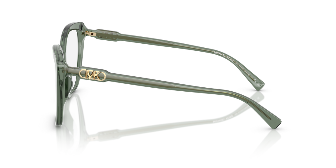 Lunettes de vue michael kors mk4110u avila 4022 verde square femenino taille 53mm - Vue détaillée