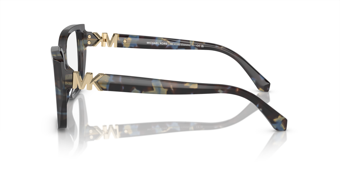 Prescription glasses michael kors mk4115u 3952 azul square femenino size 54mm - Detailed view