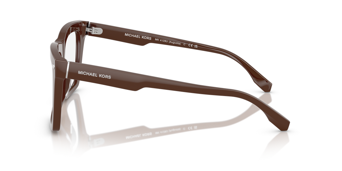 Prescription glasses michael kors mk4128u augusta 4007 marrón square masculino size 56mm - Detailed view