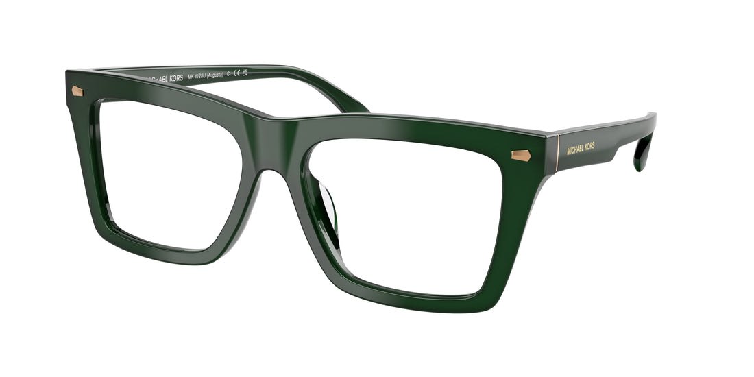 Prescription glasses michael kors mk4128u augusta 4008 verde square masculino size 54mm - Main view