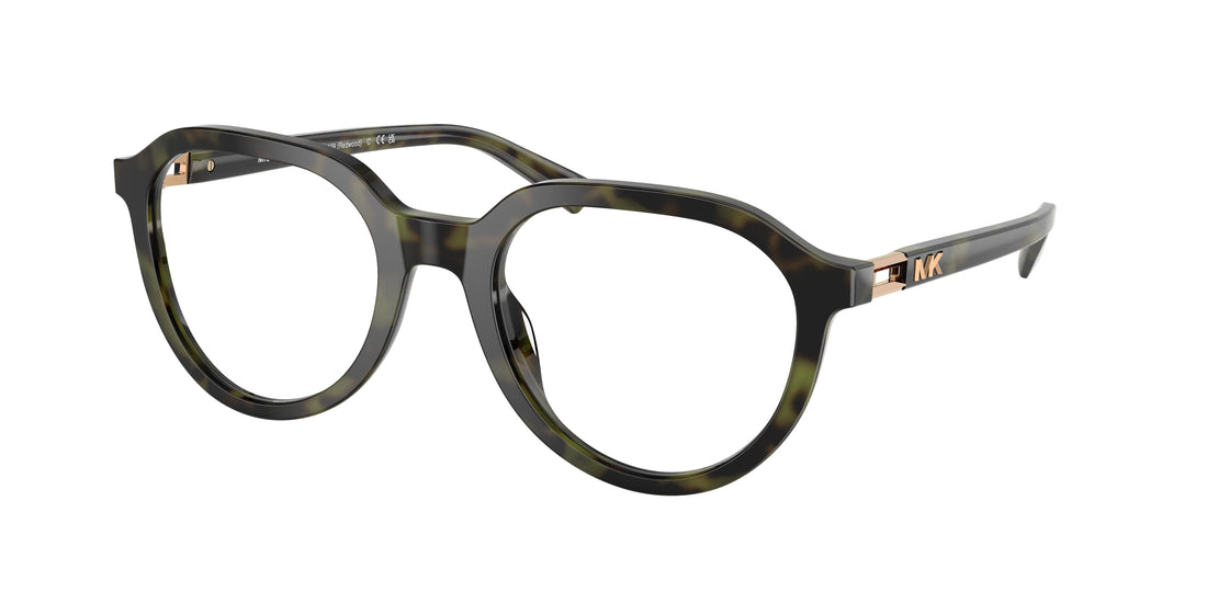 Prescription glasses michael kors mk4129 redwood 3943 verde round masculino size 53mm - Main view