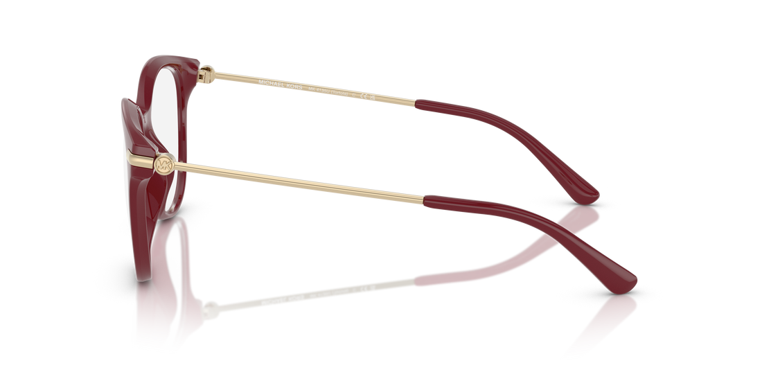 Prescription glasses michael kors mk4135u tortola 4004 rojo round femenina size 54mm - Detailed view