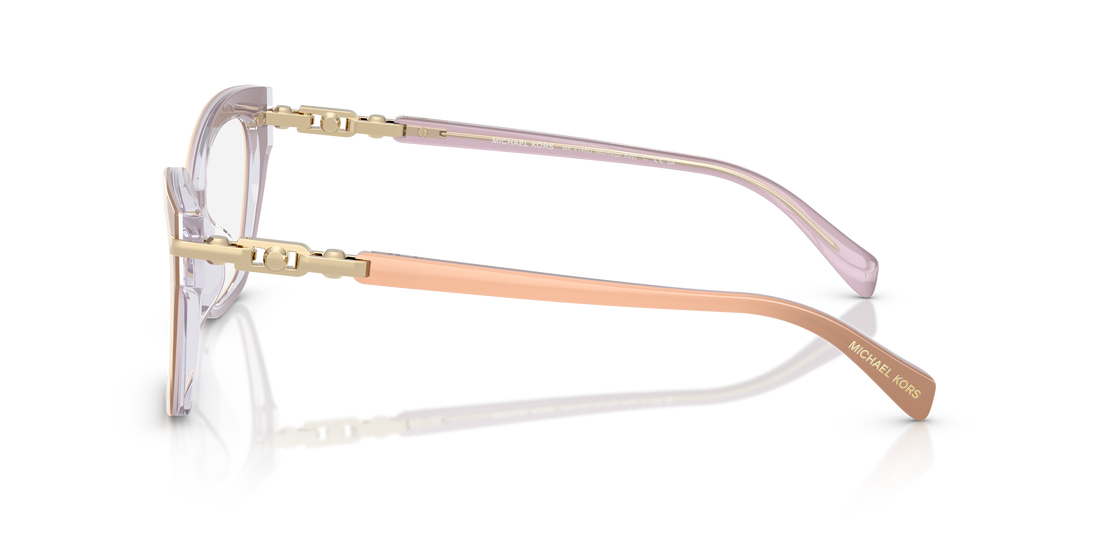 Prescription glasses michael kors mk4146u montego bay 4015 blanco cat eye femenino size 54mm - Detailed view