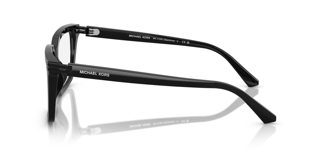 Prescription glasses michael kors mk4155u bayshore 3005 negro square masculino size 57mm - Detailed view