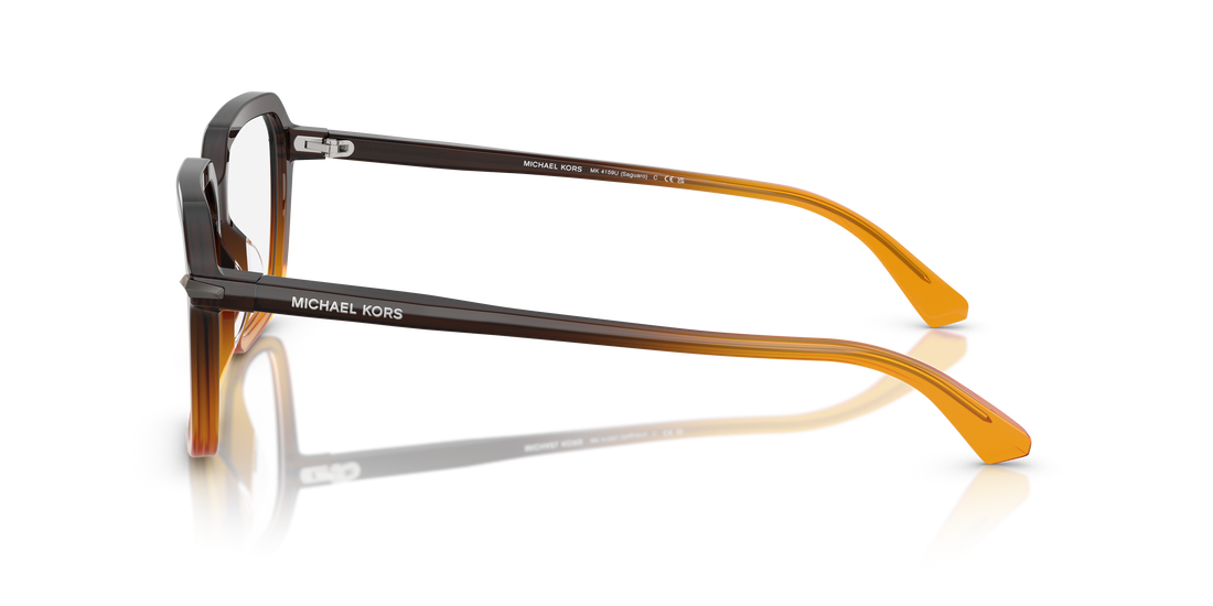 Lunettes de vue michael kors mk4159u saguaro 4010 naranja square masculino taille 57mm - Vue détaillée
