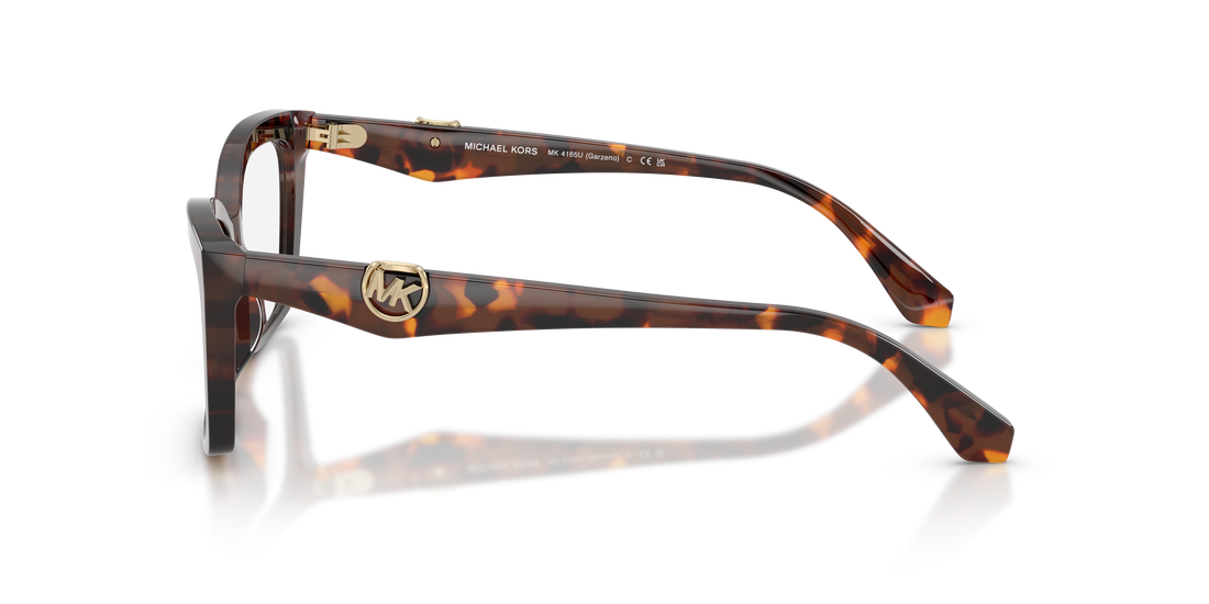 Lunettes de vue michael kors mk4165u garzeno 4031 havana rectangular femenino taille 53mm - Vue détaillée